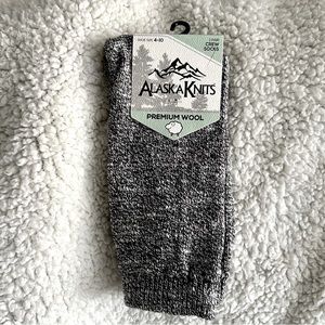 Alaska Knits wool crew socks.